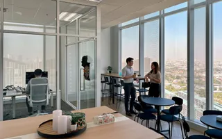 The breakout area for the offshore development teams in the Bangkok office