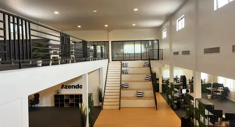 The open-plan Chiang Mai office where our offshore development teams work