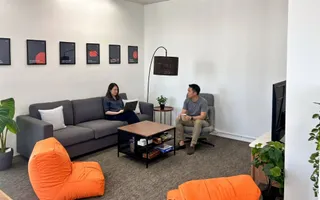 A beanbag meeting corner for the dedicated teams in the Chiang Mai office